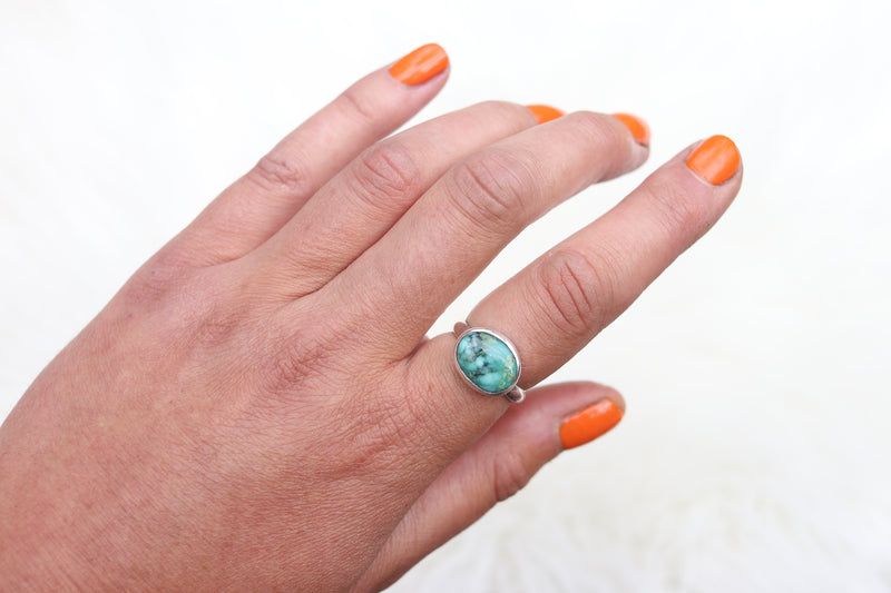 Size 7.25 Snowville Variscite Ring