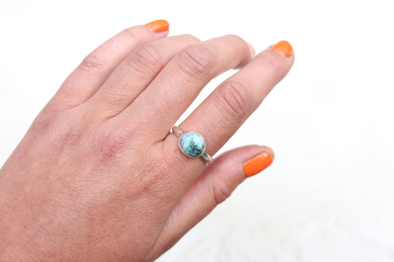 Size 10 Snowville Variscite Ring