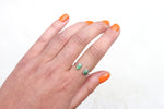 Size 7-8 Double Sonoran Gold Turquoise Ring (Adjustable)