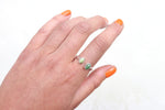 Size 11-12 Double Sonoran Gold Turquoise Ring (Adjustable)