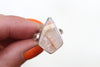 Size 6 Regency Rose Plume Agate Ring