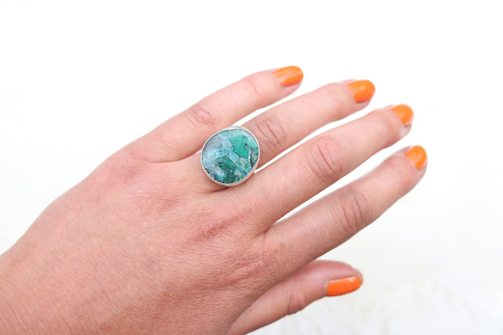 Size 7.5 Inspiration Mine Gem Silica Ring