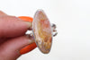 Size 9 Regency Rose Plume Agate Ring