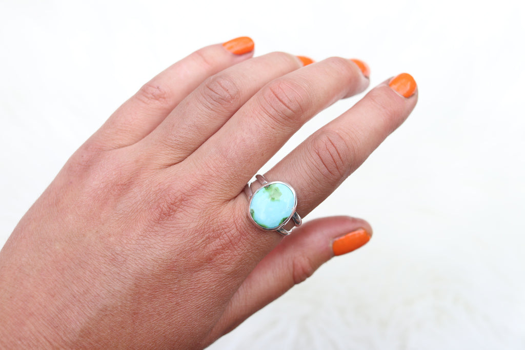 Size 10 Sonoran Mountain Turquoise Ring