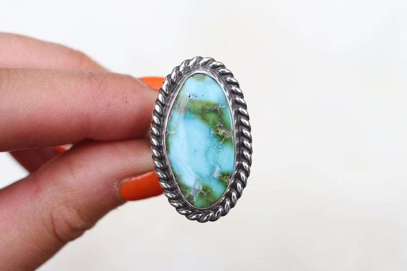 Size 8.5 Sonoran Gold Turquoise Ring