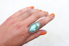 Size 8.5 Sonoran Gold Turquoise Ring