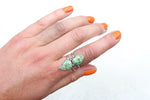 Size 7.5 Double Sonoran Gold Turquoise Ring