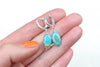 Sonoran Gem Turquoise Lever Back Earrings 1