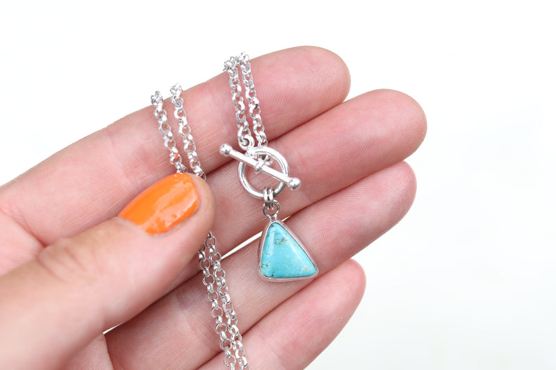 No. 8 Mine Turquoise Toggle Clasp Necklace