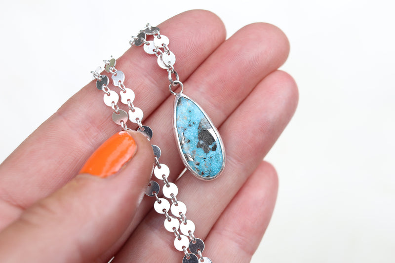 White Water Turquoise Necklace