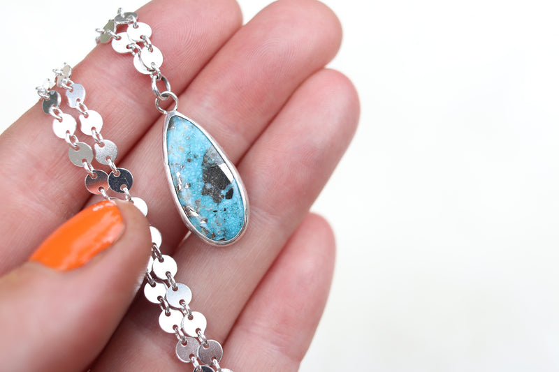 White Water Turquoise Necklace