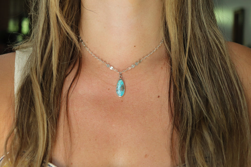 White Water Turquoise Necklace