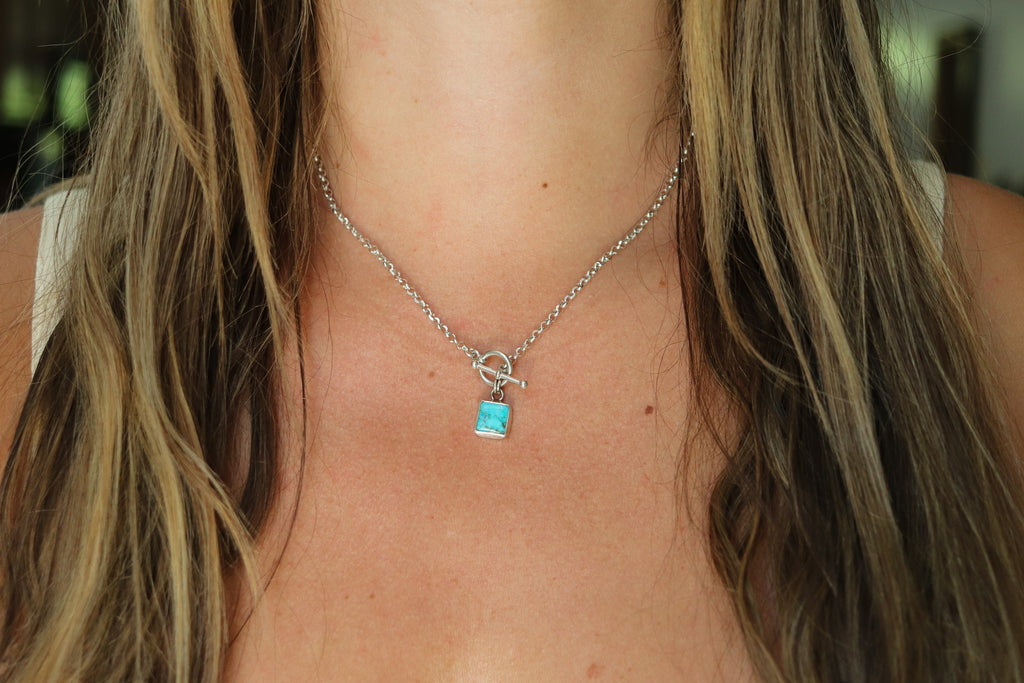 Blue Ridge Turquoise Toggle Clasp Necklace