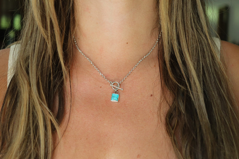 Blue Ridge Turquoise Toggle Clasp Necklace