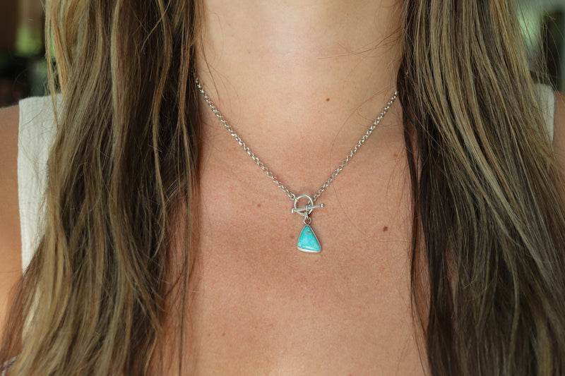 No. 8 Mine Turquoise Toggle Clasp Necklace