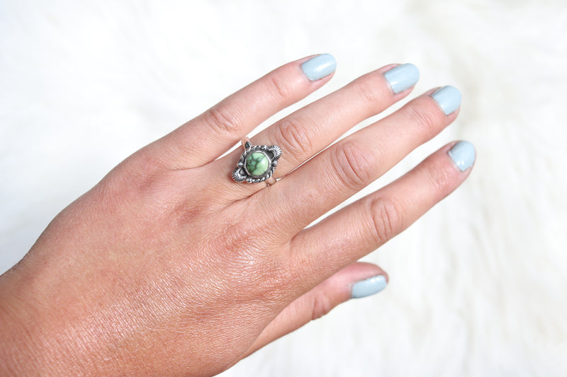 Size 6 Snowville Variscite Ring