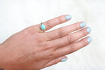 Size 4.5 Carico Lake Turquoise Ring