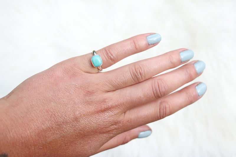 Size 4.5 Carico Lake Turquoise Ring