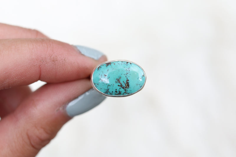 Size 6 Treasure Mountain Turquoise Ring