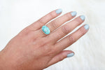 Size 6 Treasure Mountain Turquoise Ring