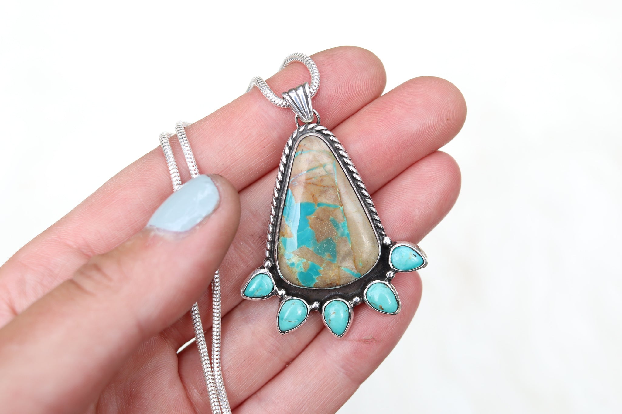 アクセサリー octi x ROA HIKING ISKAND NECKLACE Royston Ribbon x Royston Turquoise Necklace – Rustic Roots