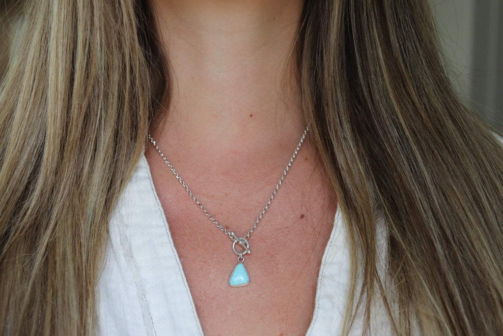 No. 8 Mine Turquoise Toggle Clasp Necklace