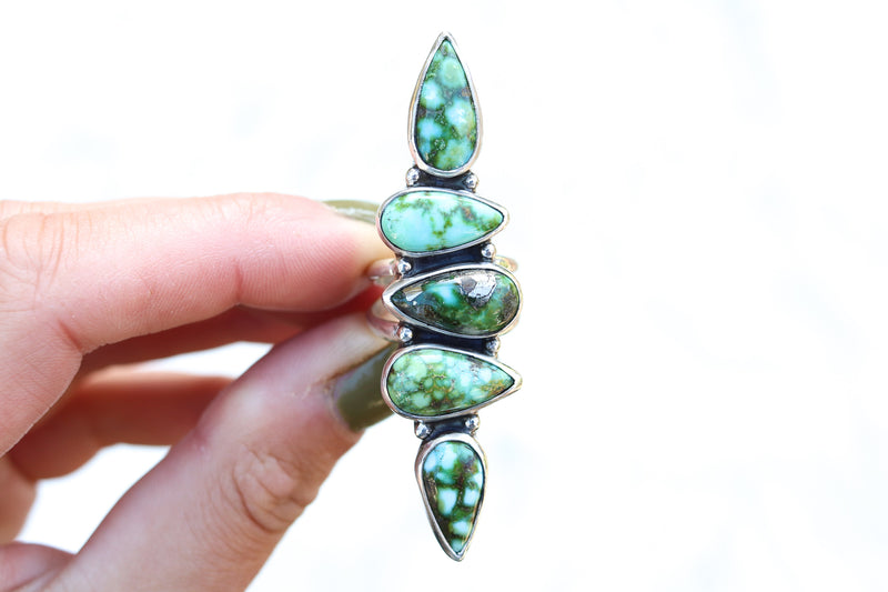 Size 6.5 Stacked Turquoise Ring