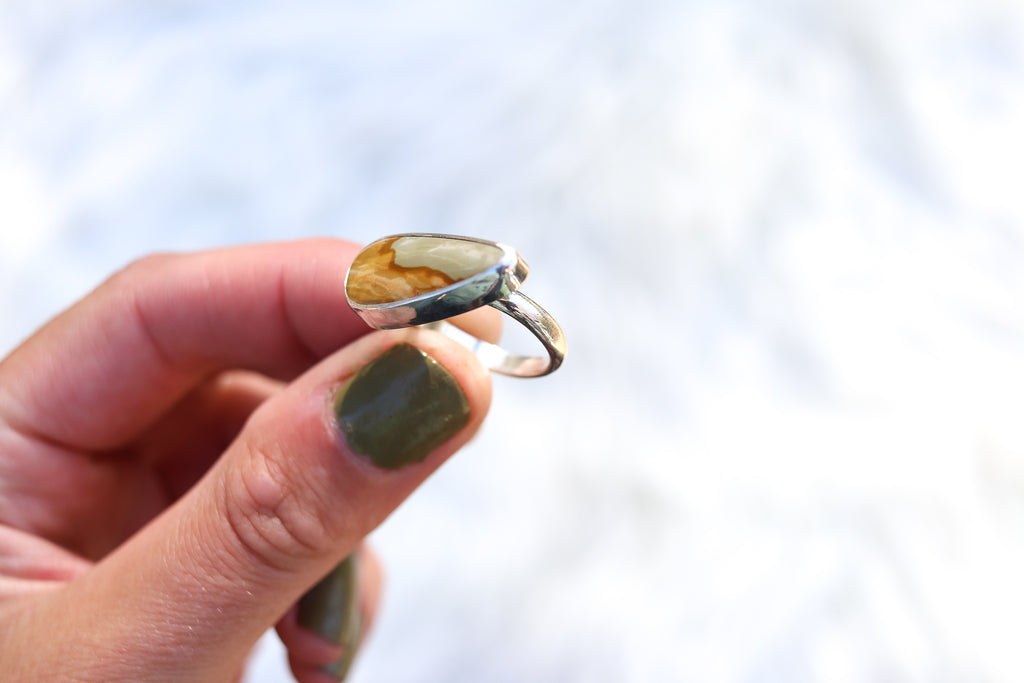 Size 7 Owyhee Jasper Ring