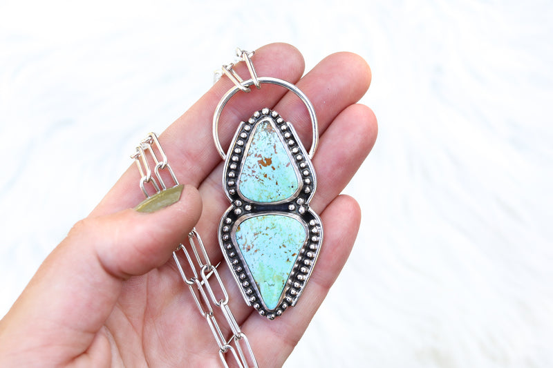 Double Turquoise Mountain Necklace