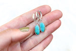 Sonoran Gem Turquoise Lever Back Earrings 1