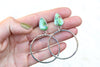 Sonoran Mountain Turquoise Stud Hoops 1