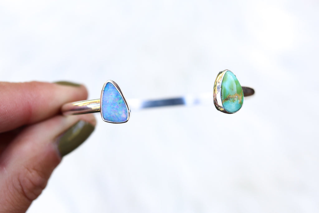 Opal x Turquoise Cuff (6 inches)