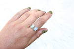 Size 8.5-9.5 Opal x Turquoise Ring (Adjustable)