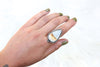 Size 8 Chicken Track Jasper Ring