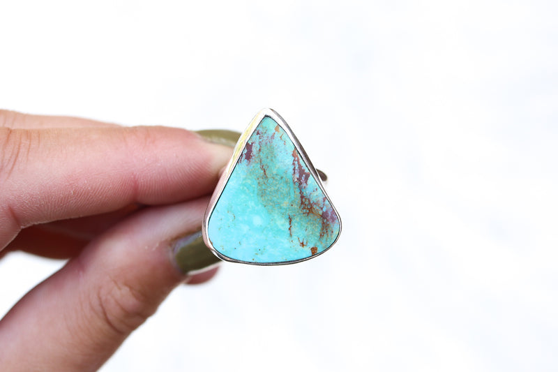 Size 8 Turquoise Mountain Ring