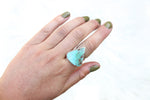 Size 8 Turquoise Mountain Ring