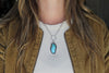 Sonoran Gold Turquoise Hoop Necklace 2