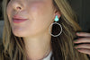 Sonoran Mountain Turquoise Stud Hoops 2