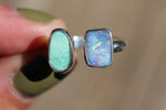 Size 8.5-9.5 Opal x Turquoise Ring (Adjustable)