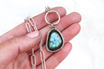 Sonoran Gold Turquoise Hoop Necklace 1