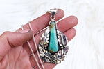 Turquoise Mountain Leaf Necklace