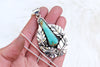 Turquoise Mountain Leaf Necklace