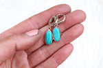 Sonoran Gem Turquoise Lever Back Earrings