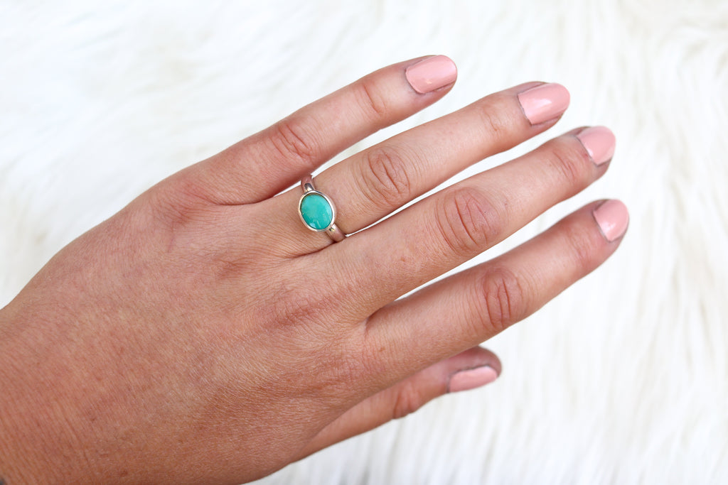 Size 6 Hubei Turquoise Ring