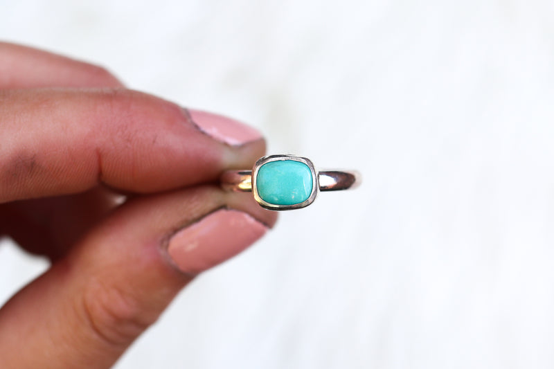 Size 9 Carico Lake Turquoise Ring