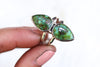 Size 12 Double Sonoran Gold Turquoise Ring