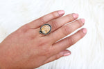 Size 6 Graveyard Point Plume Agate Ring