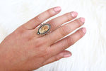 Size 7 Graveyard Point Plume Agate Ring