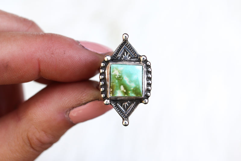 Size 5 Pilot Mountain Turquoise Ring