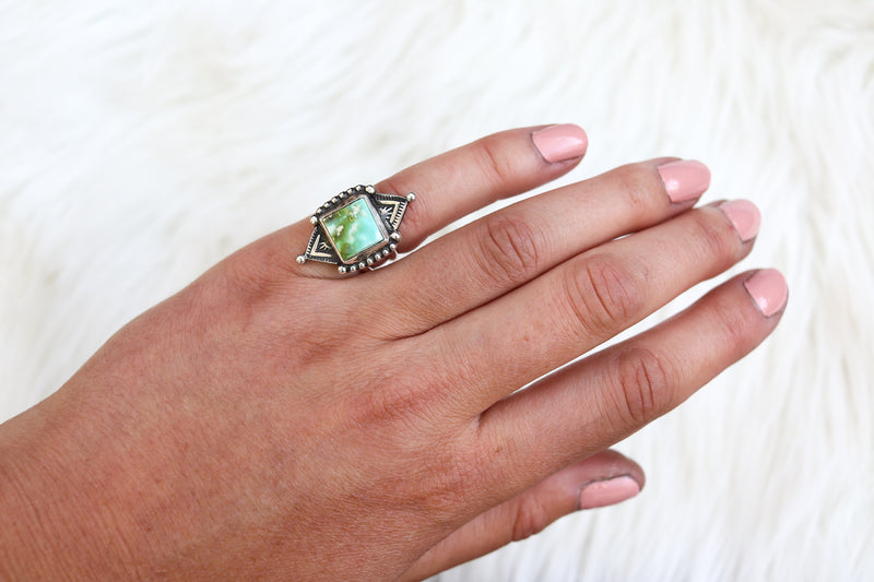 Size 5 Pilot Mountain Turquoise Ring